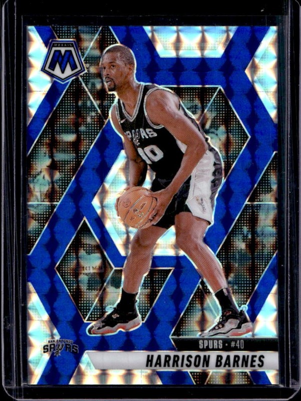 2024-25 Panini Mosaic Harrison Barnes Choice Blue Mosaic #/45 Spurs