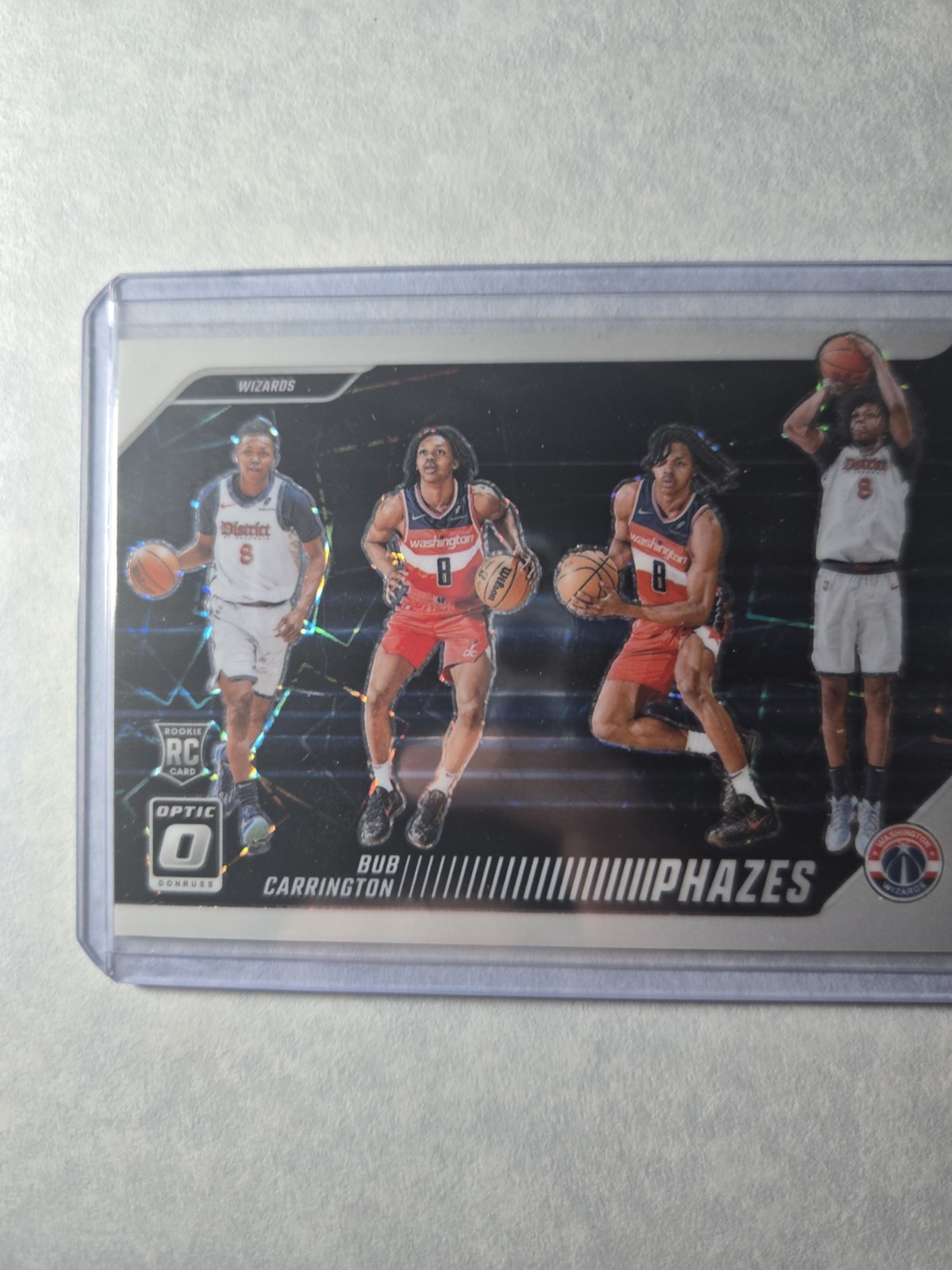 2024-25 Panini Donruss Optic Bub Carrington Phazes SSP Case Hit Wizards RC