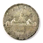 Canada 1956 1 Dollar Sliver Circulated World Coin KM# 54