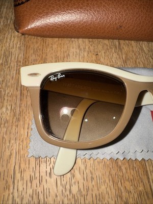 Ray-Ban Wayfarer II Sunglasses Model RB2143 973/S1 Cream/Beige