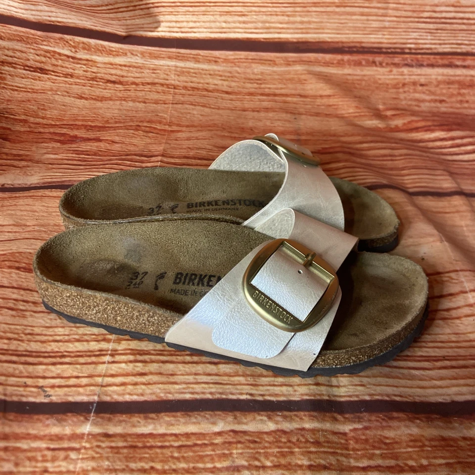 Sandalias Birkenstock Madrid Hebilla Grande Cuero Cómodas Talla 6.5 Foto 3 de 4