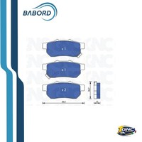 GNC P1021 BremsbeläGe Hinten FüR Honda Civic V EG CRX III Jazz 91-