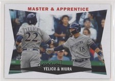 2020 Topps Archives 1960 Combo Cards Keston Hiura Christian Yelich #60CC-YH 09aj