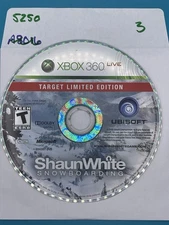 Shaun White Snowboarding Target LE (Xbox 360 DISC ONLY) No Tracking 5250