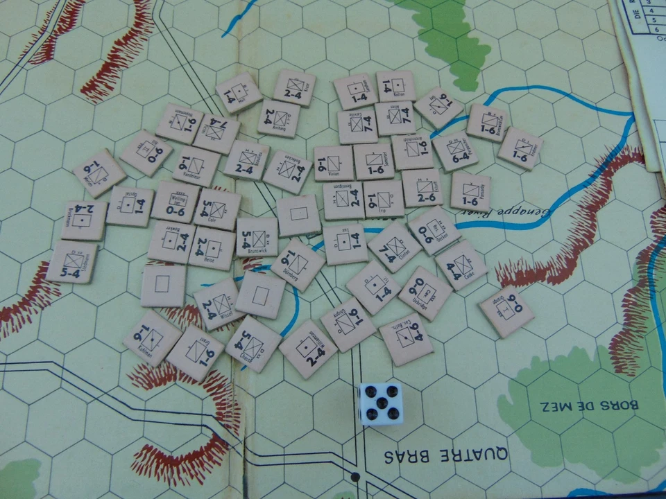 Vintage 1962 Avalon Hill WATERLOO Napoleonic Campaign Board Game - Complete - Image 4 of 4