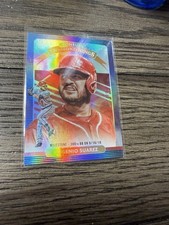 2020 Panini Donruss - Diamond Kings Eugenio Suarez #4 Milestone Stat Line /300