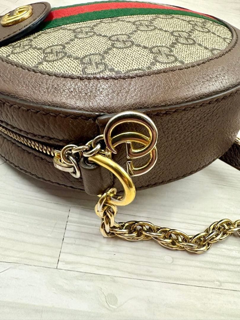 GUCCI Ophidia Crossbody Shoulder Bag GG Supreme Sherry Line Leather Beige M02158 thumbnail 2