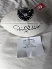 Jim Plunkett Signed Oakland Raiders White Logo Football Autographed Tristar COA