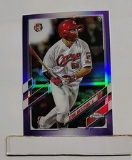 2021 Topps Chrome NPB Ryuhei Matsuyama #102 Purple Refractor #'d 112/299 U1