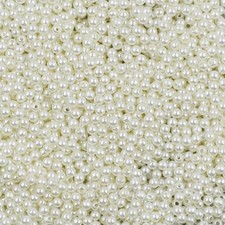 2000 Pieces Ivory Pearl Beads for Jewelry Making 4mm Plastic Small,