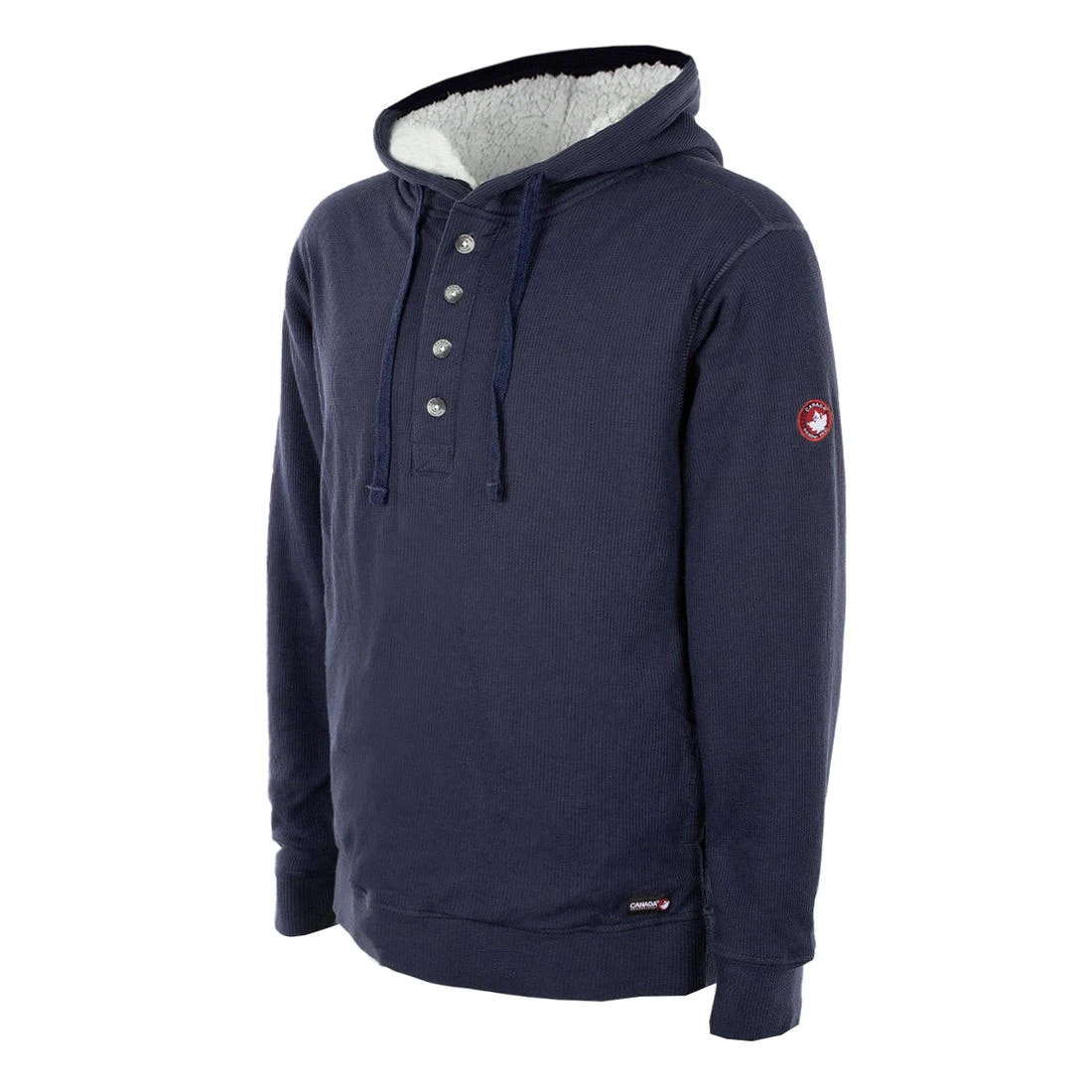 CANADA WEATHER GEAR MEN’S THERMAL HOODIE - SIZE: MEDIUM - NAVY