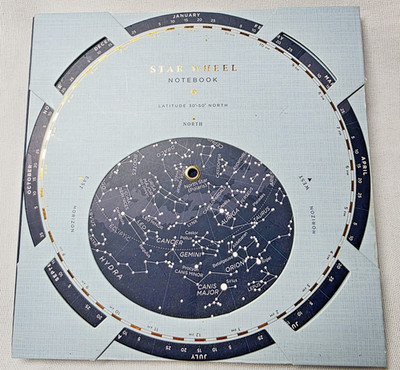Star Wheel NOTEBOOK Interactive Constellation Identifier North Hemisphere 6 x 6''