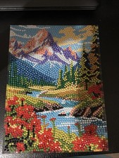 Completed Mountain Diamond Art
