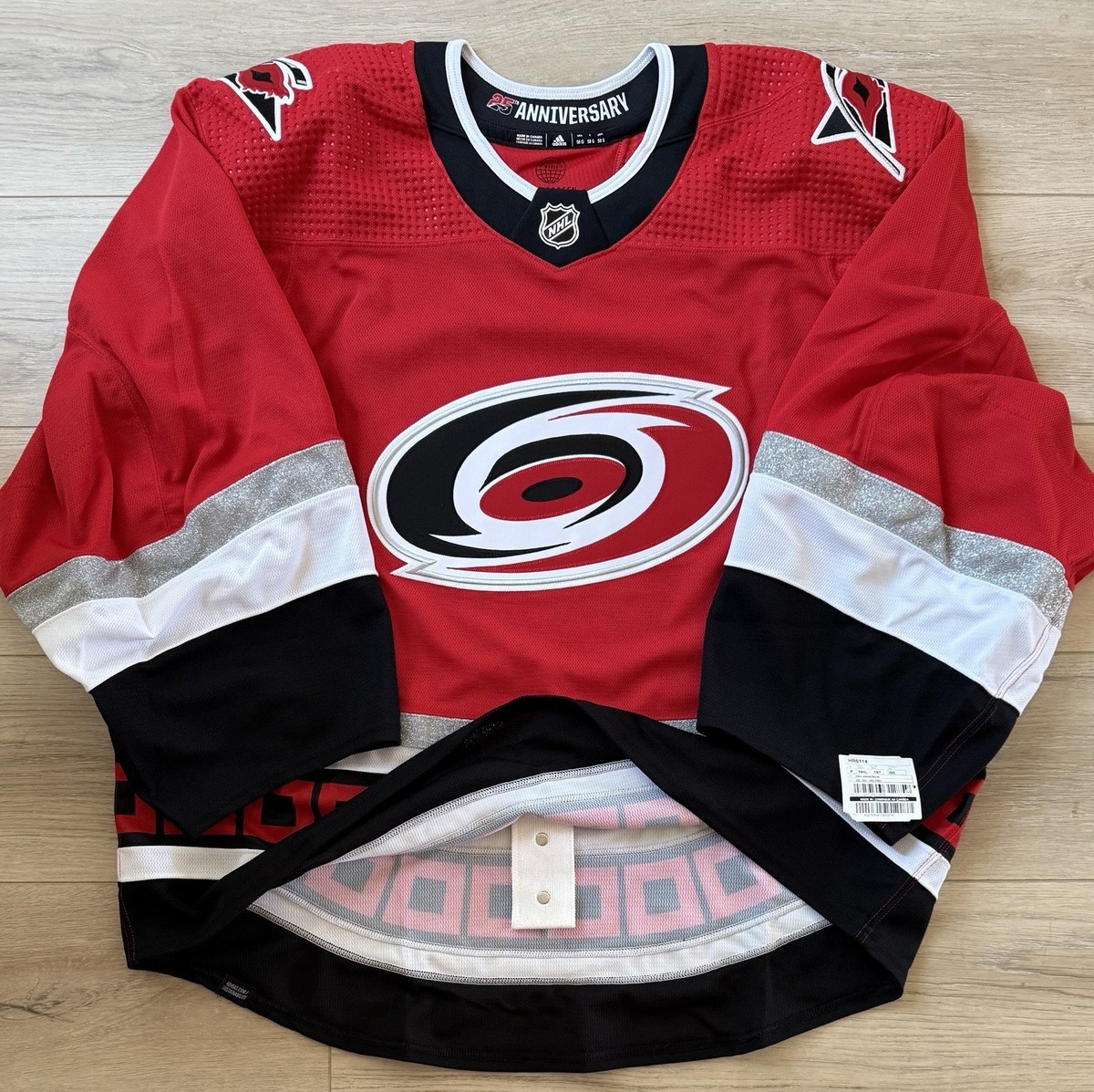 NEW Adidas MiC Carolina Hurricanes Team Issue 25th Anniversary