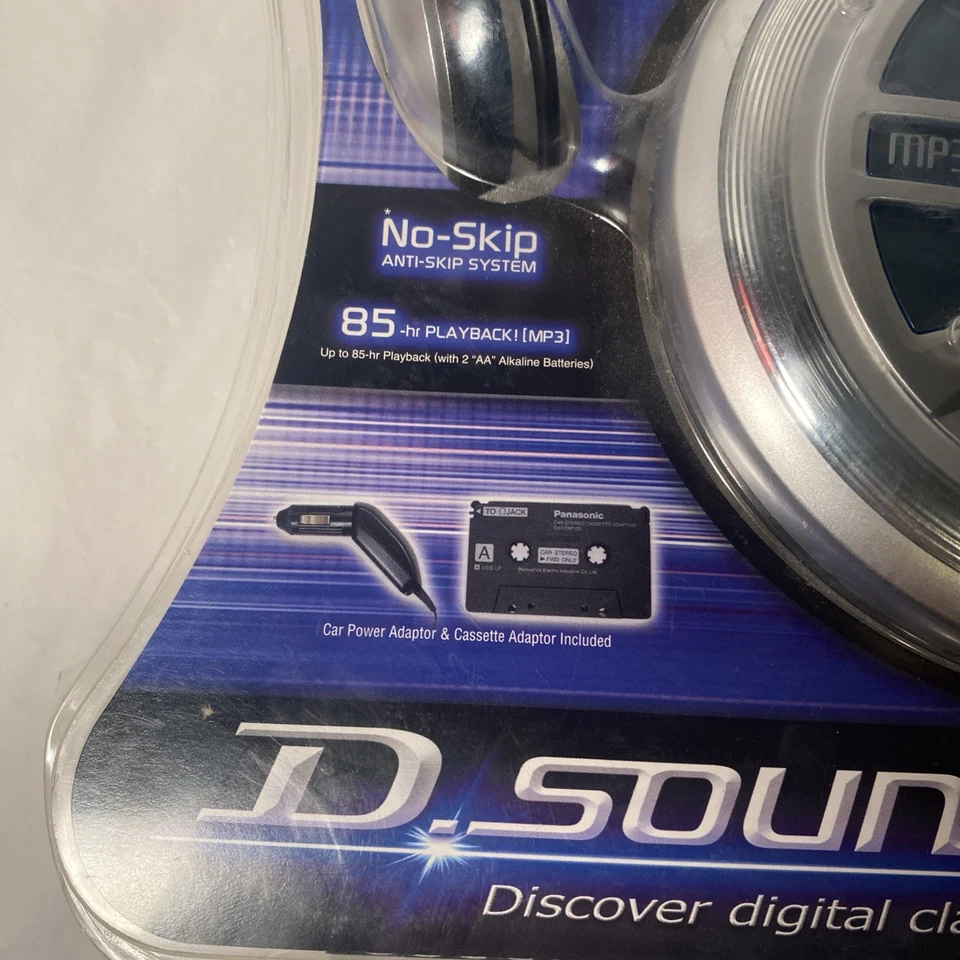 Panasonic SL-SV570 Reproductor de CD Portátil MP3 FM/AM Radio Auriculares Nuevos Sellados Foto 3 de 4