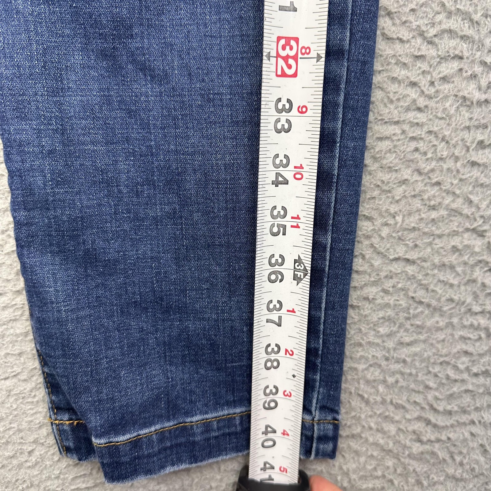 True Religion Jeans Mens 38 Blue Stretch Denim Buckle Detail Made USA Modern Fit thumbnail 9