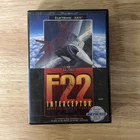 B-561 Vintage Sega Genesis F-22 INTERCEPTOR GAME  With Case And Manual