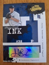 2005 Playoff Absolute Memorabilia Absolutely Ink /100 Jeremy Bonderman Auto