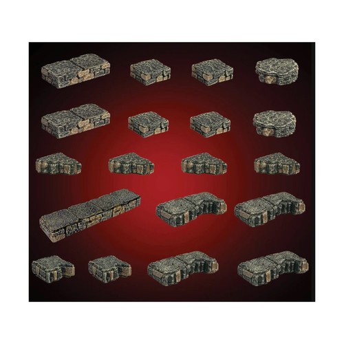 Dwarven Forge Dwarvenite Painted Ledges NM