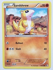 Sandshrew 78/149 LP - Boundaries Crossed Pokemon Card - Naoki Saito Art