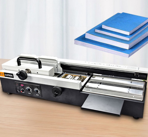 Semi-automatic Digital 320mm Desktop Perfect Binding Machine Book ...
