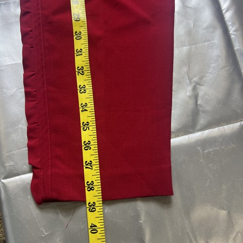 Perfect Stretch By Chicos Womens Pants Size 1.5 Ankle Red Flat Front High Rise - Picture 8 of 12