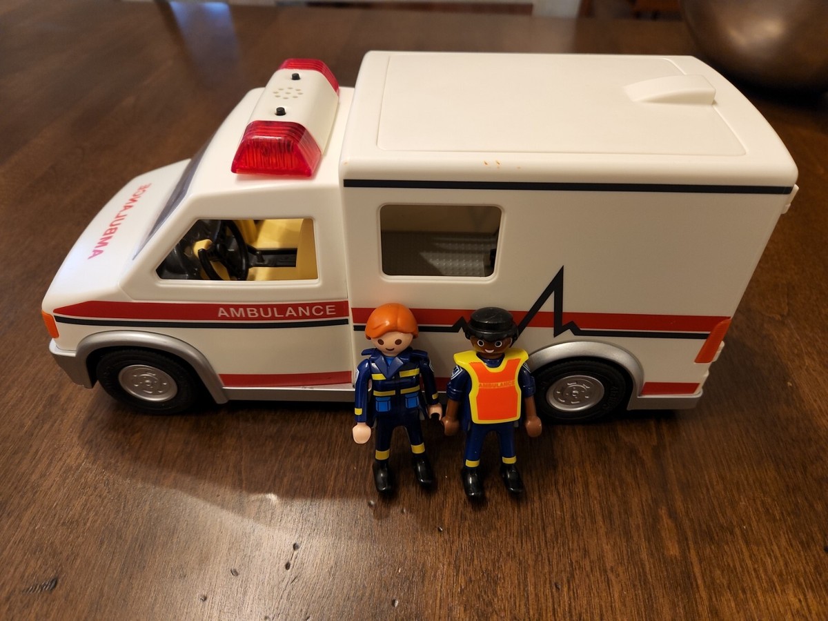 Playmobil Emergency Car With Siren - Toy Rescue Vehicle With Lights & Sounds, Figure & Medical Gear - View #2