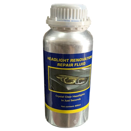 KIT SINGOLO DA LUCIDATURA 600 ML FARI FANALI AUTO POLIMERO LIQUIDO MANUTENZIONE