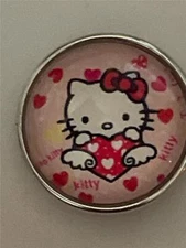 Fit Ginger Snap Hello Kitty Glass 20mm snap