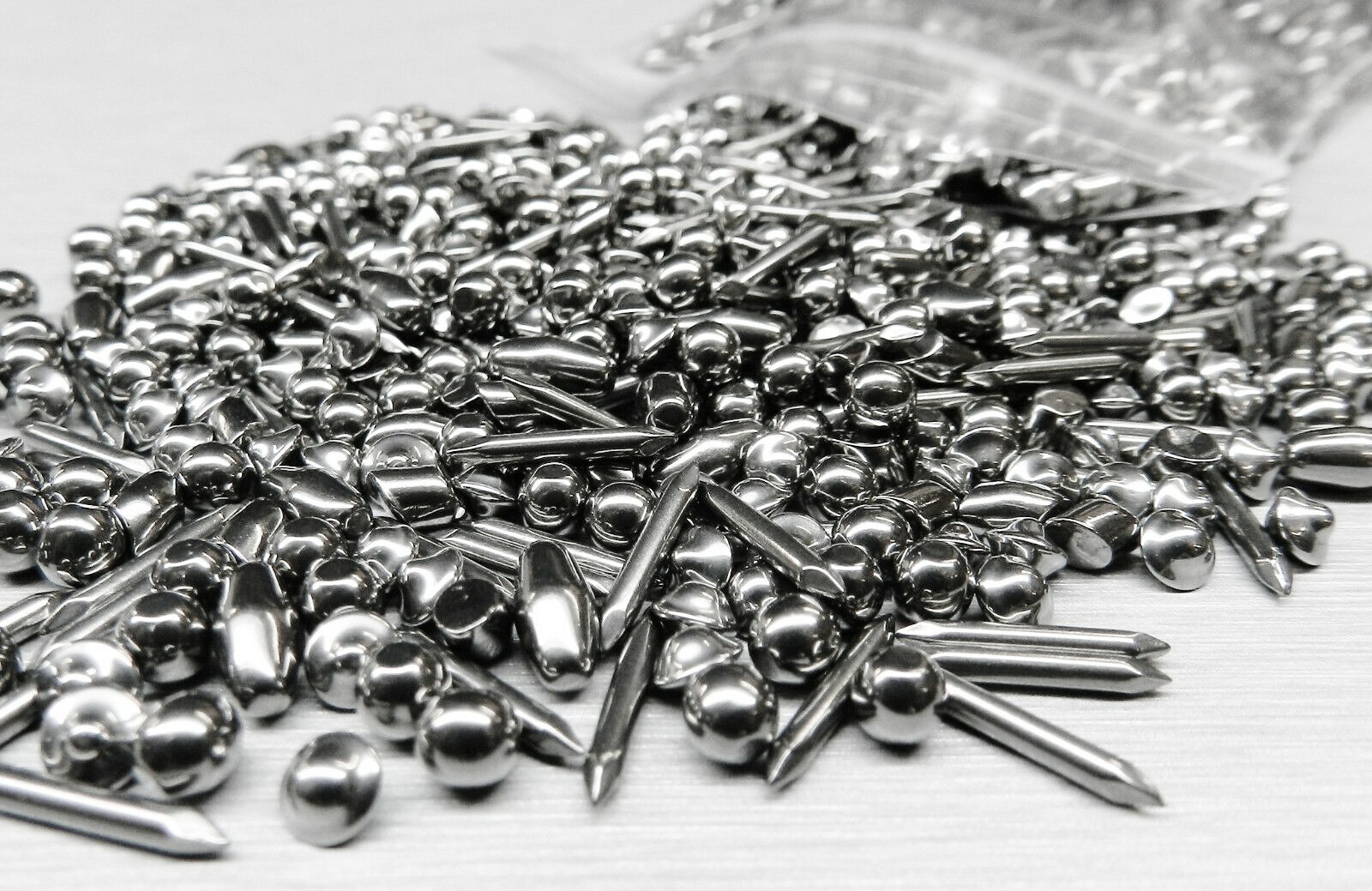 Stainless Steel Tumbling Media Shot Jewelers Finishing Mix 5 Shapes 1Lb