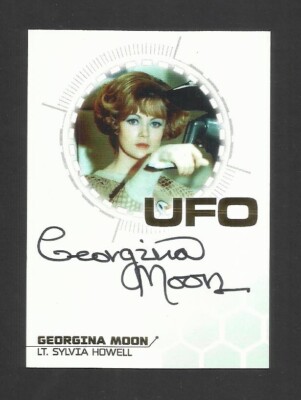 UFO GEORGINA MOON SIGNED AUTOGRAMMKARTE 2020 AUTHENTIC AUTO KULT TV SHOWS