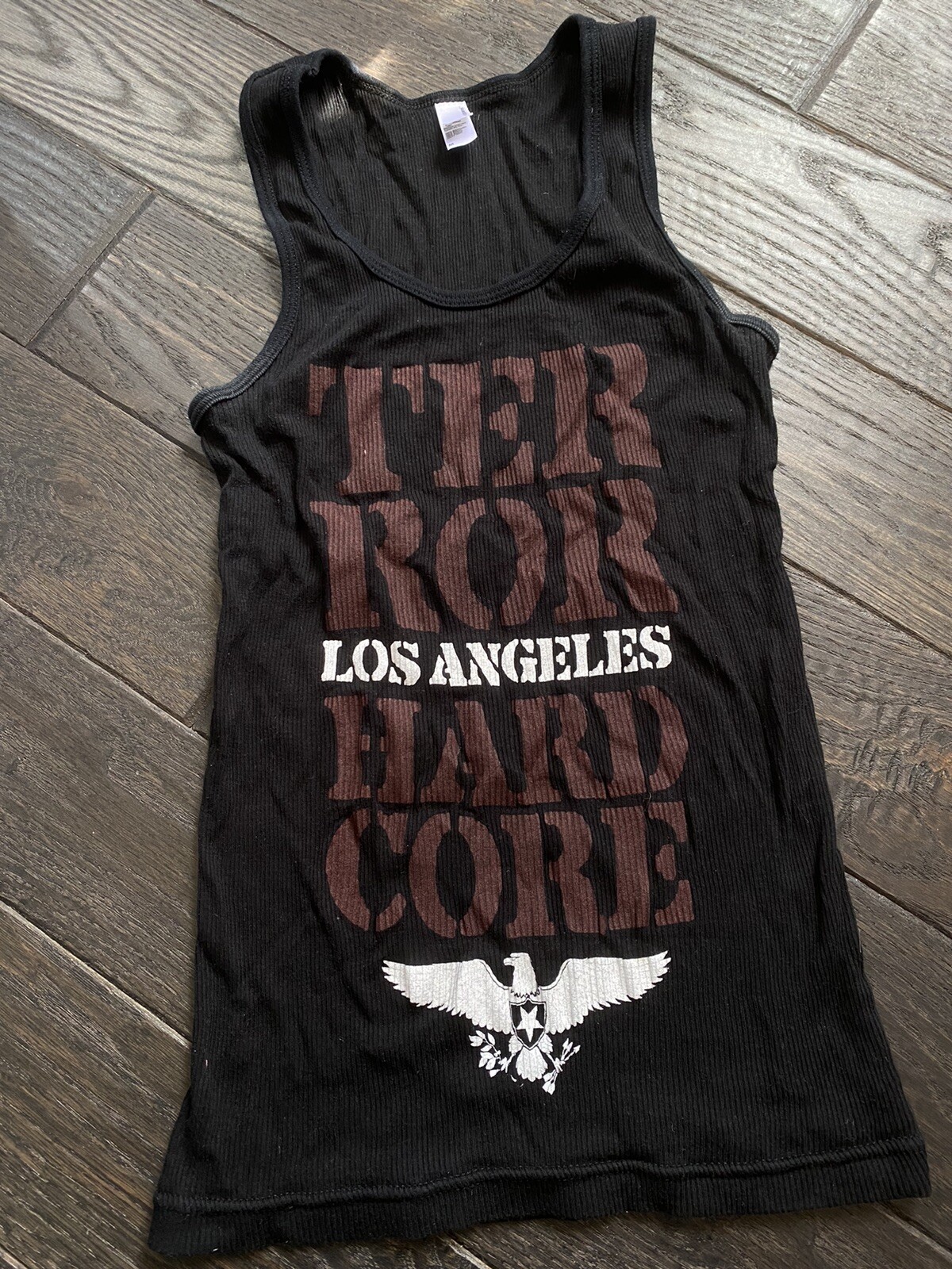 Rare Terror Hardcore WOMENS Tank Beater American Apparel S/M 2000s