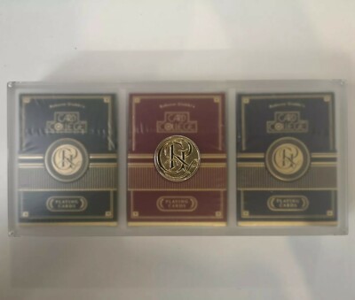Karte College Limitierte Auflage Acryl 3 Deck Set Neu Verpackt Uspcc Spielkarten