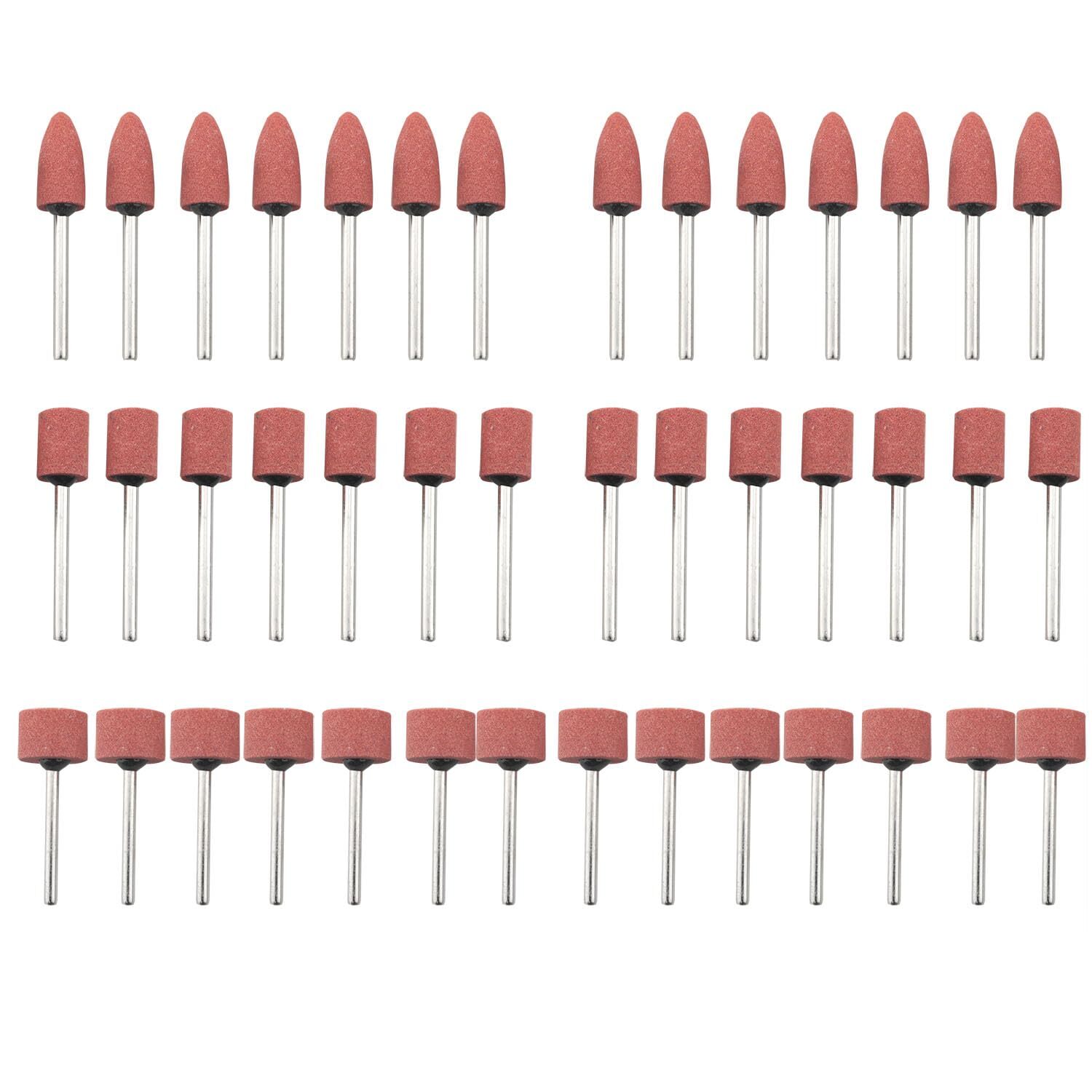 CHENJIN 42-Piece Shank Sharpening Stone Set with 14 Micro Drill Bits for Precision Work
