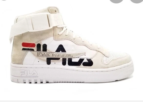 Big white best sale shoes fila