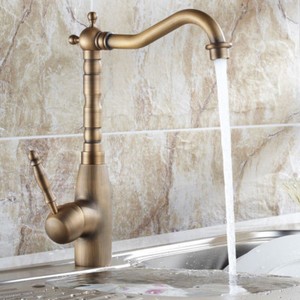 Retro Bronze Einhebel Küche Bad Armatur Mischbatterie Wasserhahn