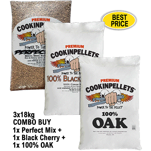 CookinPellets Perfect Mix Premium Smoker Pellets for ALL makes BBQ Smoker Grills - Foto 26 di 31