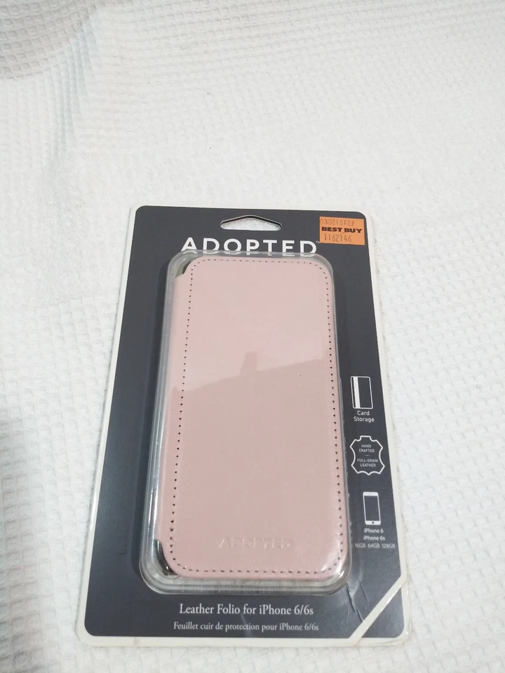 Pink Adopted Leather Apple iPhone fits 6 & 6s  Folio Wallet Case Rose Blush Gold - Image 2 of 4