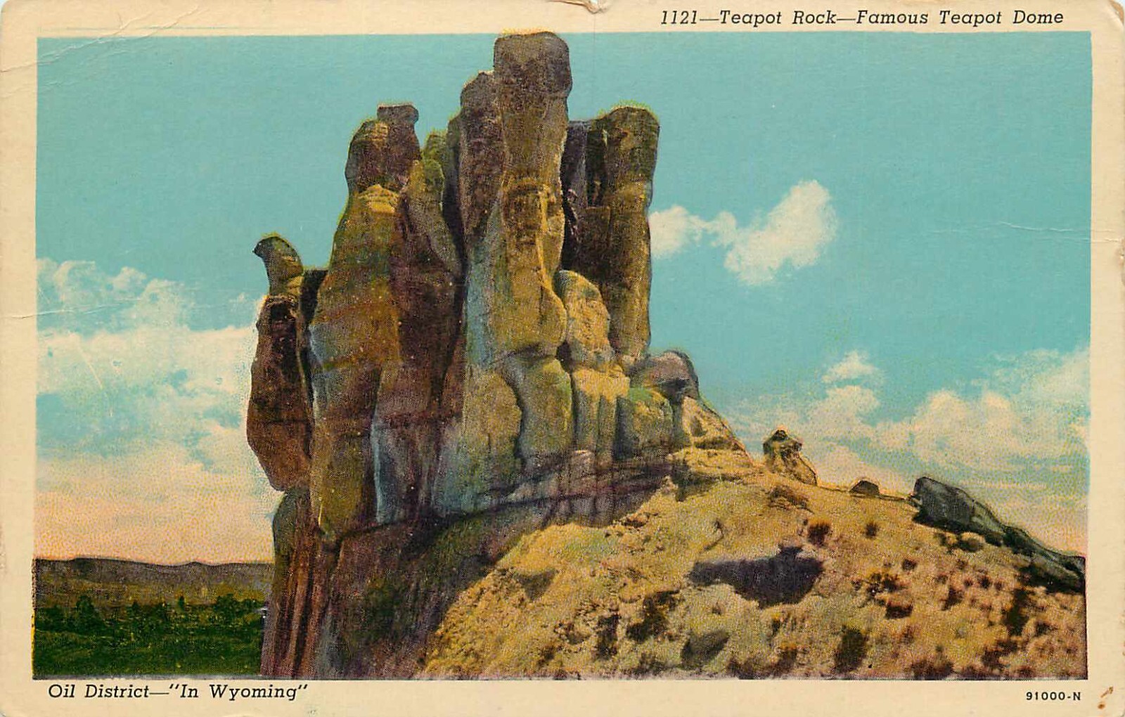 Postcard Wyoming Oil District Teapot Rock Dome Unposted eBay