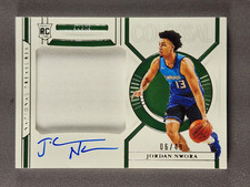 2020-21 National Treasures #CM-JNW Jordan Nwora Colossal Materials Autograph RC