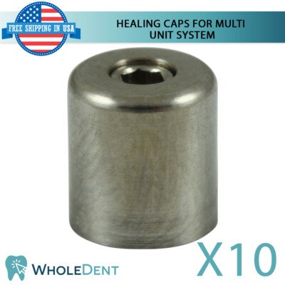 10x Healing Caps For Straight & Angulated Multi Unit Abutment Dental Im plant