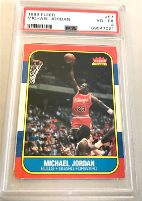 1986 1987 Michael Jordan Fleer Rookie #57 HOF Graded PSA 4 | eBay