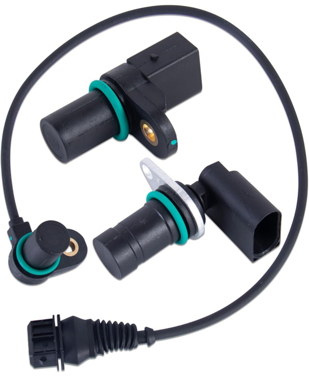 Camshaft & Crankshaft Position Sensor Set With O-Ring For Bmw Intake & Exhaust