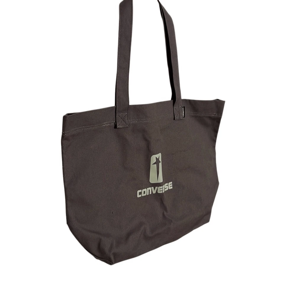 Rick Owens DRKSHDW X Converse NWOT Canvas Double Strap Tote Shoulder Bag Dust OS - Image 2 of 4