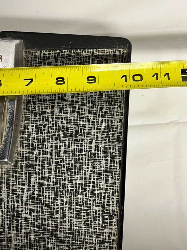 Báscula de baño MCM Counselor retro años 60 negro/blanco vintage ¡Funciona! Foto 3 de 4