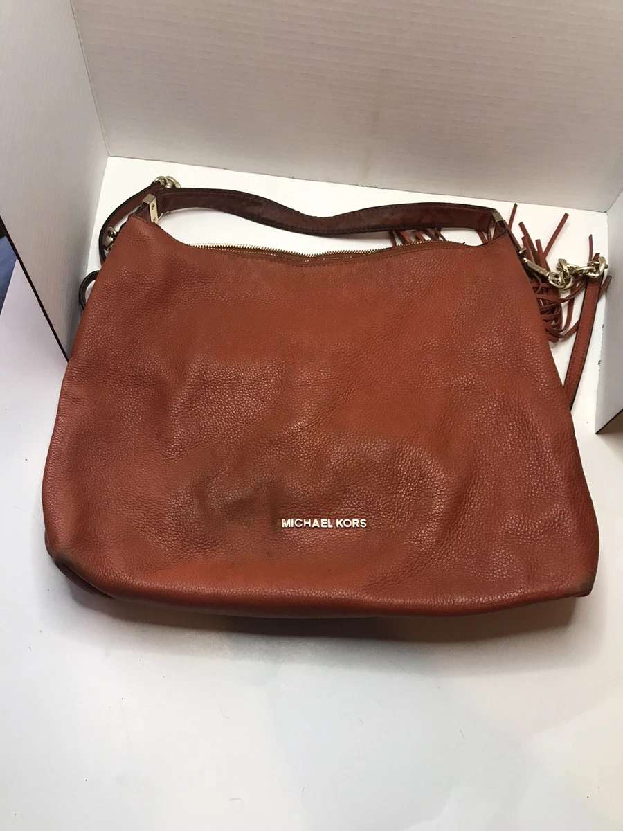 Michael Kors Weston Large Burnt Orange Messenger Shoulder Bag