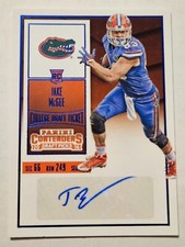 Jake McGee - 2016 Contenders Draft Blue Foil Autograph Card