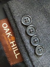 NEW 50 52R Oak Hill Micro Check Pindots Tweed Wool Poly Sport Coat Blazer Jacket