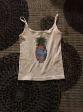 Vintage Y2K 2000s NFL 2002 Pro Bowl Womens Tank Top/Crop Top Made in USA