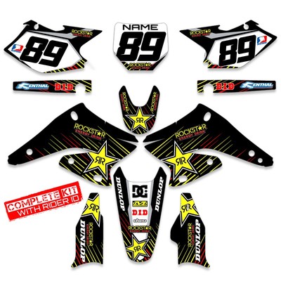 2002-2014 YAMAHA YZ 125/250 Restyle UFO DIRT BIKE ROCKSTAR GRAPHICS KIT DECALS 
